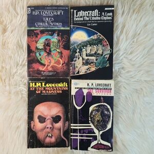 Vintage Lovecraft Book Lot Cthulhu Mythos 1st Printings + Horror Paperbacks
